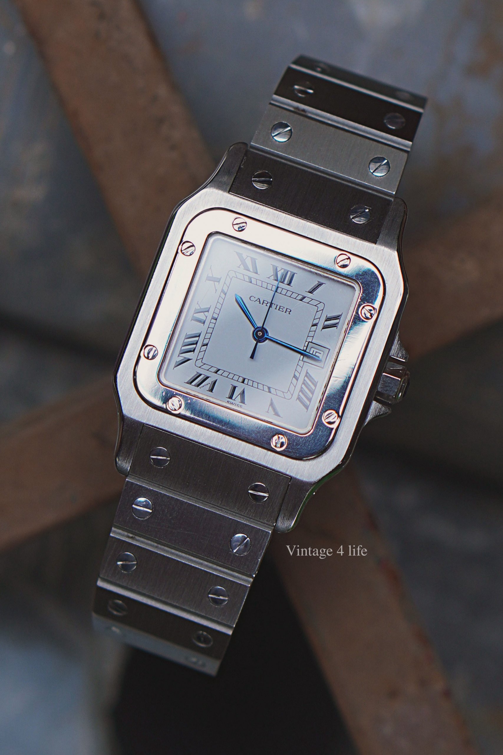 Santos de CARTIER Automatic Men's watch (Full steel) - Vintage 4 Life
