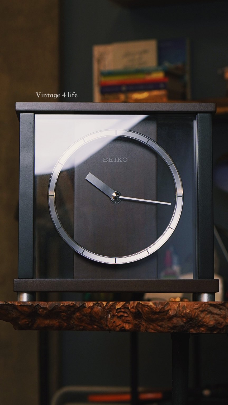 SEIKO Wooden Table Clock BZ356B Vintage 4 Life